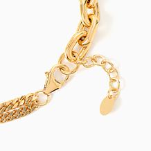 Bellezza Bronze Chain Toggle Lira Coin Bracelet 
