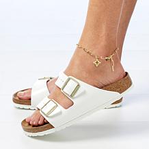 Bellezza Bronze Clover Charm 11" Ankle Bracelet