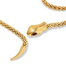 Bellezza Bronze Coreana Chain Adjustable Snake Design Necklace