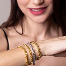 Bellezza Bronze Cristallino Chain Magnetic Clasp Bracelet