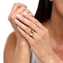 Bellezza Bronze Fancy Hammered Knife-Edge Ring