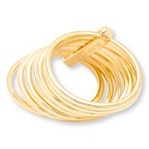 Bellezza Bronze Goldtone Faux Stack Ring