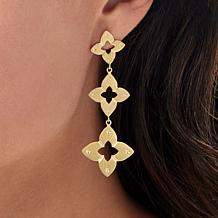 Bellezza Bronze Graduated Clover Drop Earrings