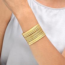 Bellezza Bronze Hammered Openwork Statement Cuff