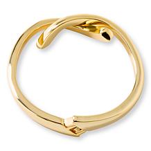 Bellezza Bronze Open Knot Bypass Hinged Bangle Bracelet
