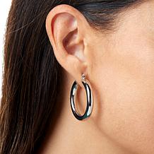 Bellezza Bronze Polished and Diamond-Cut Hoop Earrings Set