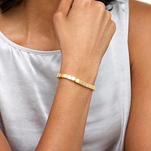 Bellezza Bronze Polished Cubetti Tennis Bracelet