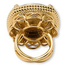 Bellezza Genuine 500 Lira Coin Gold-Tone Ring