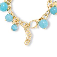 Bellezza Hammer Charm Bracelet with Quartzite Beads