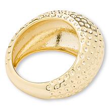 Bellezza Hammered Textured Domed Ring