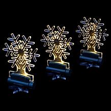 Bell+Howell Clip-On Snowflake Light with Remote - 3-pack