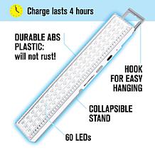 Bell+Howell Rechargeable Light Bar with Stand - 2-pack