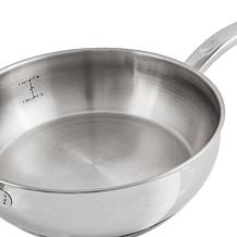 Belly Shape 18/10 SS 9.5" Deep Skillet with SS Lid, 3.2qt.