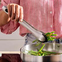 BergHOFF 12" Stainless Steel Serving Tongs with Silicone Tips