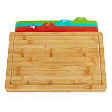 BergHOFF Bamboo 5-piece Cutting Board with 4 Multi-Colored Inserts 