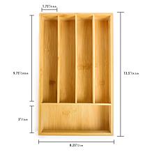 BergHOFF Bamboo 5-Slot Flatware Organizer