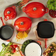 BergHOFF Neo 8qt Cast Iron Oval Covered Dutch Oven, Orange