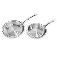 BergHOFF Professional 8" and 10" Stainless Steel Fry Pans
