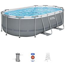 Bestway Power Steel Pro MAX Oval 14' x 8'2" x 39.5" Pool Set