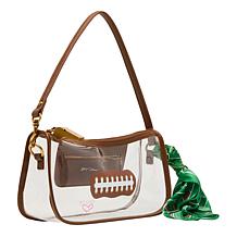 Betsey Johnson Clear Sport Stadium Bag with Strap