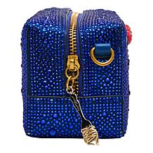 Betsey Johnson Feelin' Saucy Blue Rhinestone Crossbody Bag