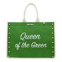 Betsey Johnson Queen of the Green Canvas Tote