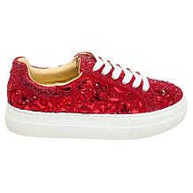 Betsey Johnson Reily Rhinestone Platform Sneaker