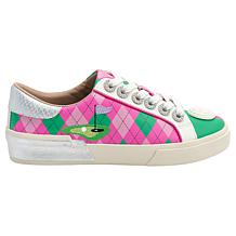 Betsey Johnson Sherrie Embroidered Argyle Sneaker