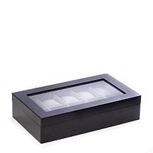 Bey-Berk Matte Black Wood 10 Watch Box
