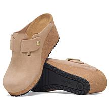 Birkenstock Papillio Fanny Suede Wedge Clog