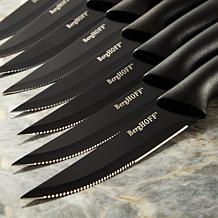 Black 8-Piece Essential 4.25" Steak Knife Set