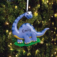 Blue Dinosaur Personalized Ornament
