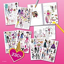 book n app Color and Sticker Fun Barbie Spiralbound Book