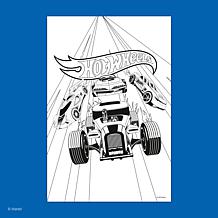 book n app Color and Sticker Fun Hot Wheels Spiralbound Book
