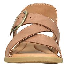Born Beebe Leather Criss-Cross Buckle Sandal