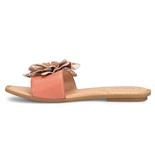 Born Hibiscus Floral-Design Leather Sandal