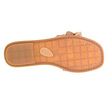 Born Hibiscus Floral-Design Leather Sandal