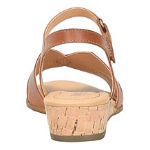 Born® Peral Leather Cork Wedge Sandal
