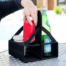 Boundless 4-Drink Collapsible Drink Caddy with Built-In Handle