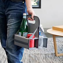 Boundless 4-Drink Collapsible Drink Caddy with Built-In Handle