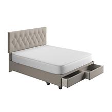 Boyd Sleep Salerno Tufted Storage Drawer Bed, Full