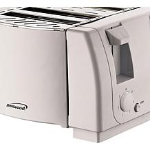 Brentwood 4-Slice Cool Touch Toaster - White
