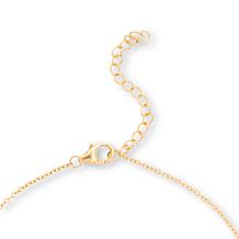 Bright Halo Gold-Plated Lab-Grown Diamond Zodiac Sign Pendant Necklace