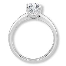 Bright Halo Lab Grown Diamonds 14K Gold 1.5ctw Cushion Tapered Ring