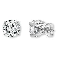 Bright Halo Lab Grown Diamonds 14K Gold 2ctw Round-Cut Stud Earrings