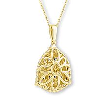 Bright Halo Lab Grown Diamonds 1.51ctw Pear Halo Cluster Pendant