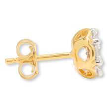 Bright Halo Lab Grown Diamonds 1ctw Cluster Stud Earrings