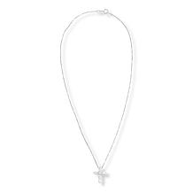 Bright Halo Lab Grown Diamonds 1ctw Cross Pendant Necklace