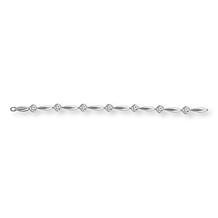 Bright Halo Lab Grown Diamonds 1ctw Oval Line Bracelet