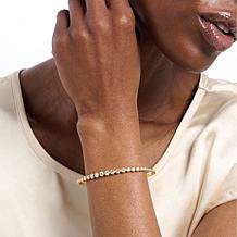 Bright Halo Lab Grown Diamonds 2.07ctw Graduated Bangle Bracelet